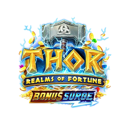 Emblema do THORFORTUNE Casino com o martelo de Thor